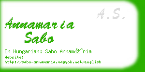 annamaria sabo business card